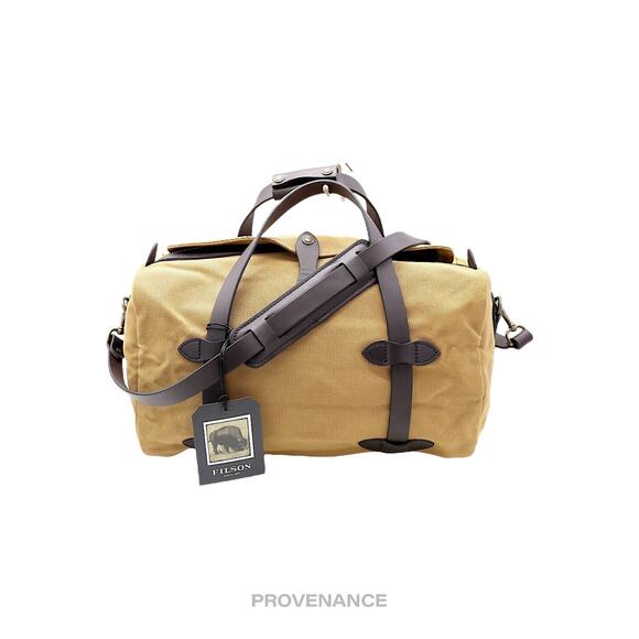 🔴 BNWT Filson Rugged Twill Small Weekend Duffel Bag - Tan - Picture 1 of 12
